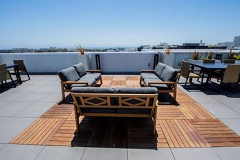 Rooftop deck with ocean views